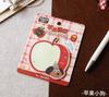 1pack Apple Cute Alien Convenience Account Cartoon Creative Student Fruit Message Material Convenience Sticker