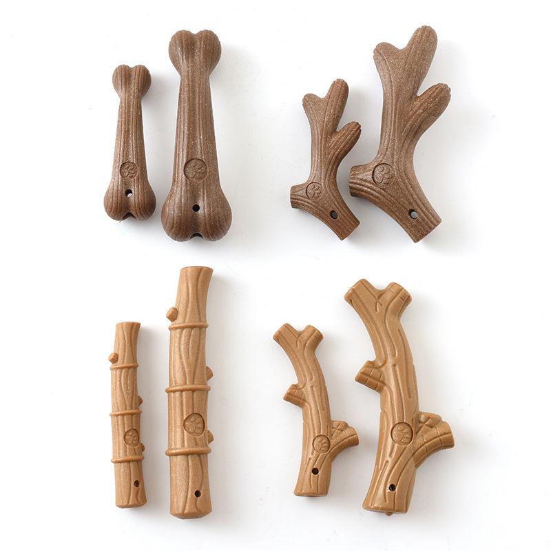 Pet New Teeth Grinding Toy Bone Imitation Bamboo Deer Antler Dog Interactive Toy