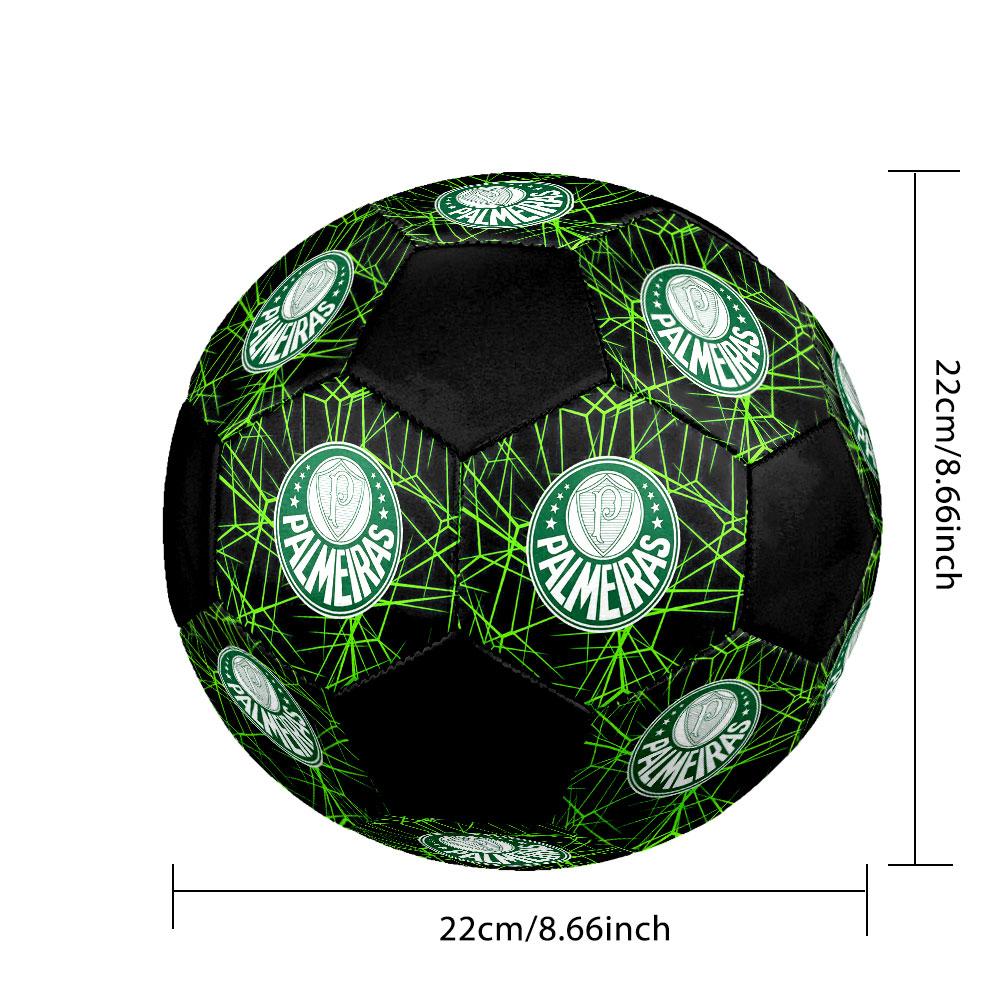 SE Palmeiras football club Pallone da Calcio Indoor Misura 5 Colorato Cucito a Macchina PVC Pronto per la Competizione Resistente Alta Rimbalzabilità