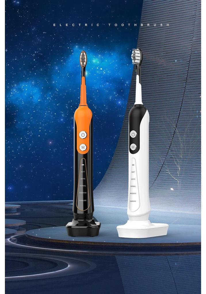 Magnetic Levitation Sonic Electric Toothbrush, Wireless Charging, Waterproof, Soft Bristles, Adult Model
