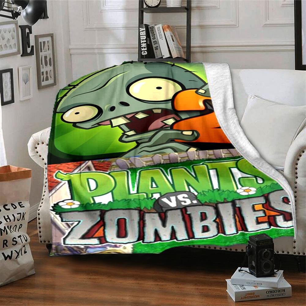 Plants Vs. Zombies Blanket Ultra-Soft Perfect for Sofa Couch Bedding for All Seasons Warmthful Decor Gifts For Family Or Friends
