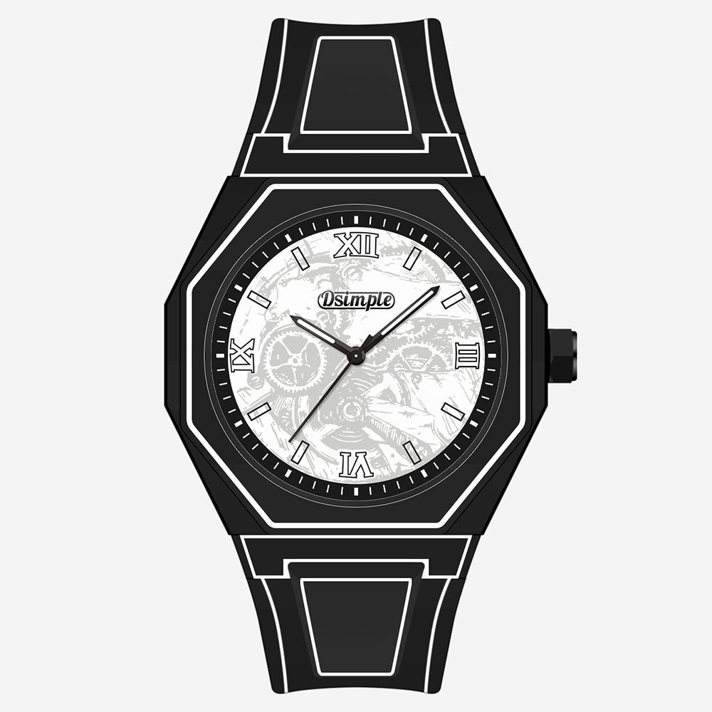 

Trend Line Watch Comic Student Two Dimensional Quartz Watch Art Design Personality Watch Trend Watch