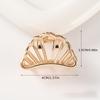Single Heart Shaped Hair Clip Compatible for Women Minimalist Elegant Hairpins with Smooth Clamp, Hold for Braids, Buns, Ponytails, Updos Hollow Out S