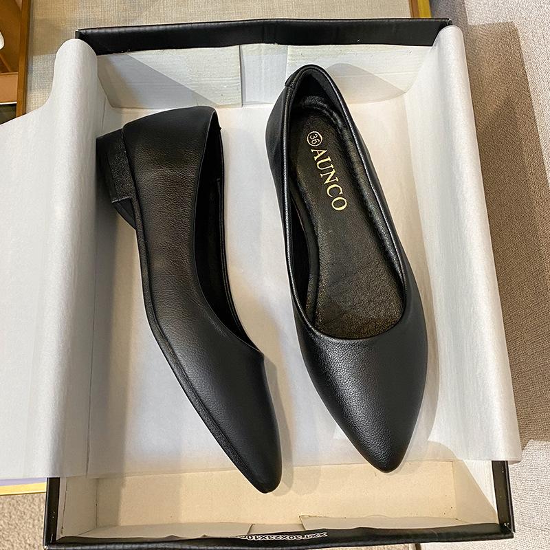 2021 Primavera Single Shoes Mujer Nueva Carrera Negro Bajo con Gran Tamaño  Punta Poco Profunda Boca Zapatos Femeninos comprar a buen precio — entrega  gratuita, reseñas reales con fotos — Joom