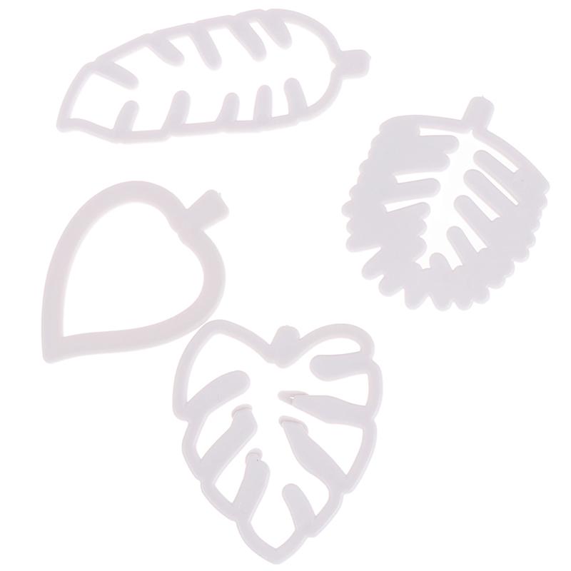 4 Pieces/Set Of Tropical Leaf Candy Cake Biscuit Mould Diy Decor Baking Tool