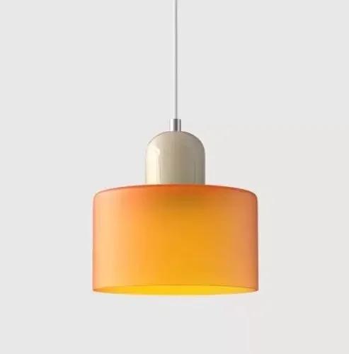 Vintage design kolorowy szklany zwis Nordic luksusowa restauracja dekoracja domu różowy pomarańczowy zielony biały zwis