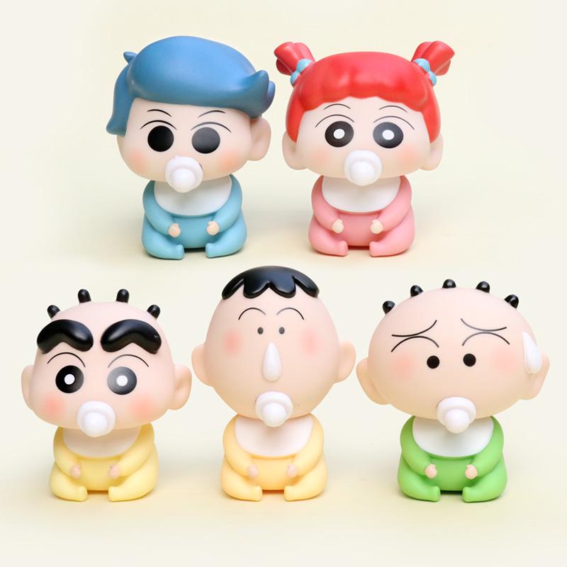 

Cute Shin-chan Baby Figurine Q Version Cartoon Doll Ornament
