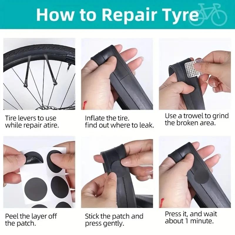 Bicycle Repair Tools Kit, Bike Accessories, Multi Tool Set with Pump Tire Patch, Portable Mountain Road BikeTire Auto Tool Set