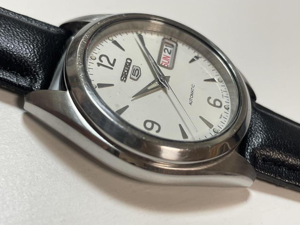 [USED] SEIKO 5 Automatic Watch White Dial