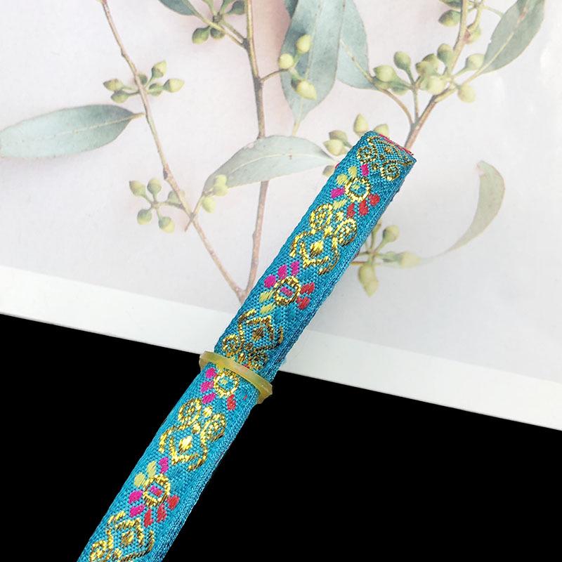 1cm Ethnic Embroidery Lace Trim for Dance Costume and Clothing Accessories