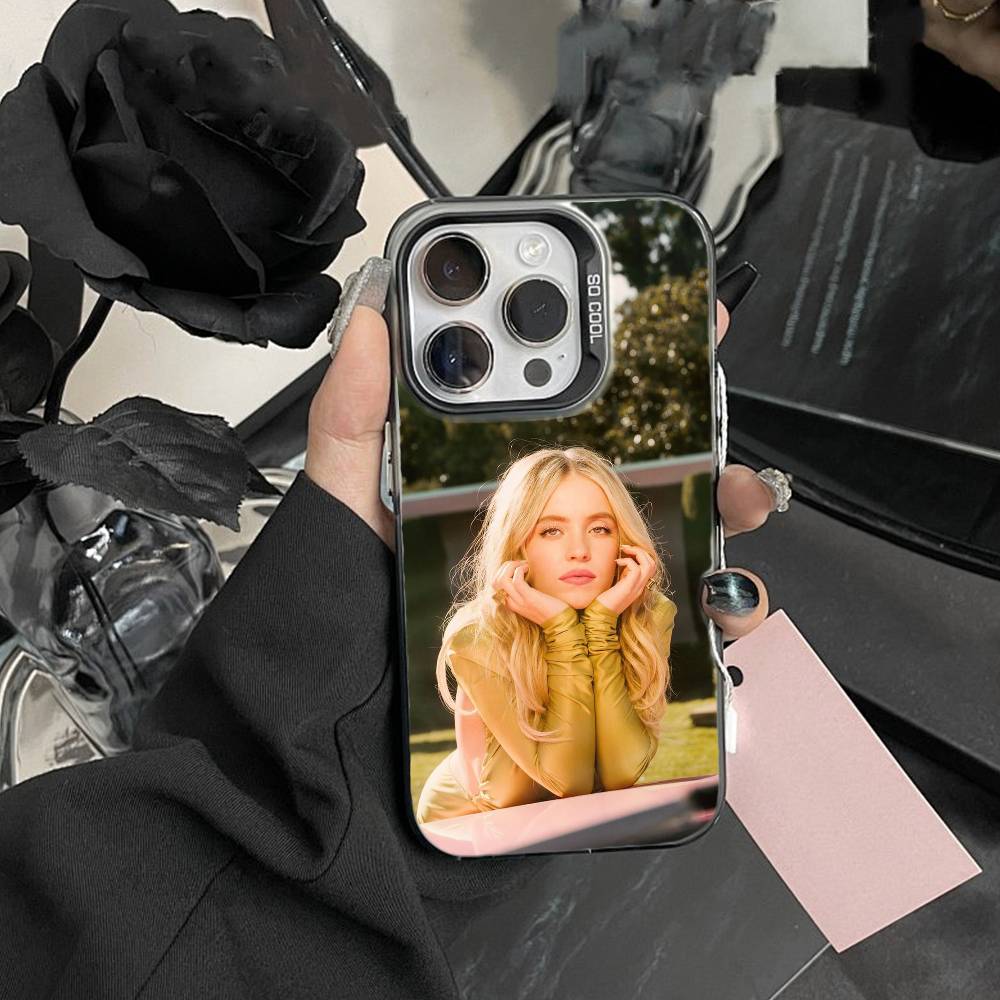 

Sydney Sweeney Phone Case For iPhone 16,15,14,13,12,17,Pro,MAX white Matte Shockproof Cover iPhone13PRO