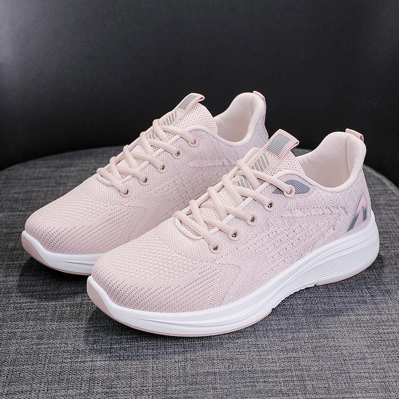 

Кроссовки женские студенческие новые весенне-осенние универсальные беговые кроссовки женские дышащие полые универсальные мягкая подошва 40 розовый