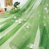 1M Flower Embroidery Gradient Tulle Fabric Flowing Lace Chiffon Fabric For Diy Sewing Chinese Style Hanfu Shirts Stage Costume