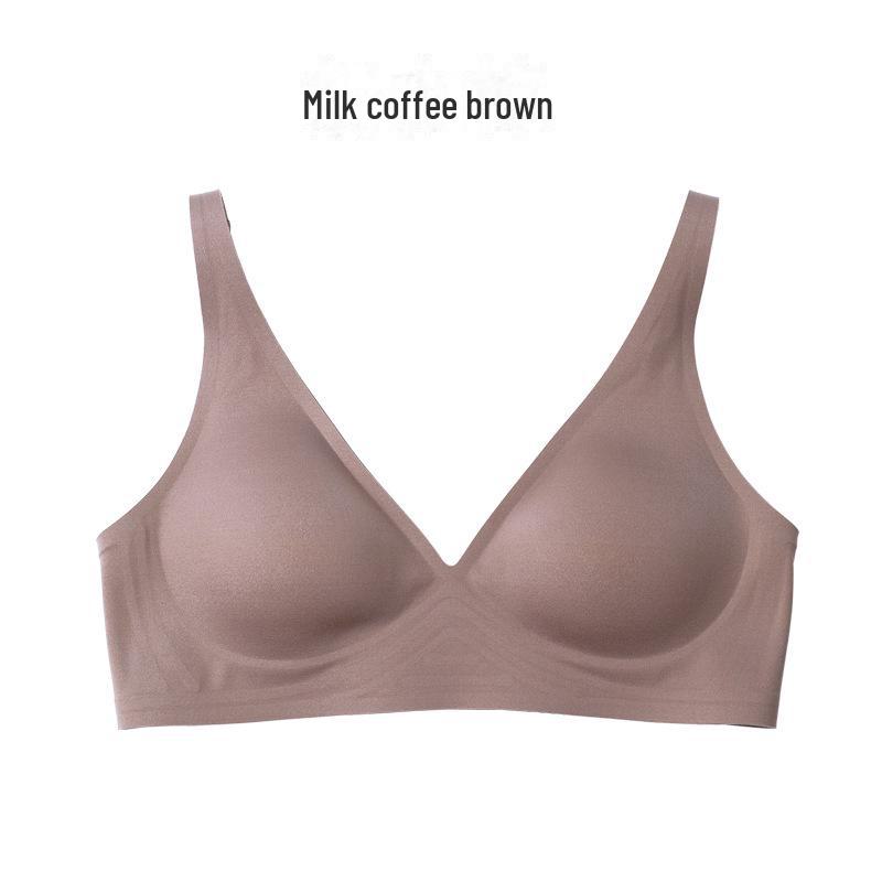 

Комплект женского бесшовного желейного белья: Бюстгальтер со сборками, регулируемый, для маленькой и большой груди, без стального кольца S