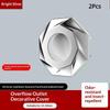 2Pcs Bathroom Basin Overflow Hole Cover Snap In Perforated Drain Insert Ideal for DIY Bathroom Sink Renovation Projects