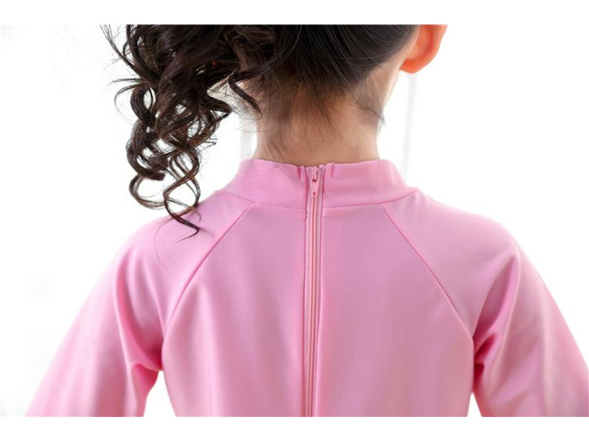 Barns tecknad långärmad baddräkt - Unisex en del strand- och surfkläder, Storlekar S/M/L