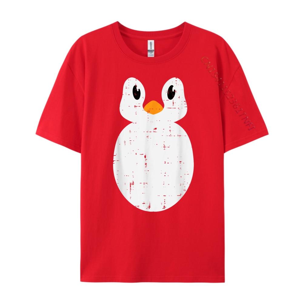 Penguin Face Cute Animal Men Girls Streetwear Men Limited Time Special T Shirt Man Tshirt