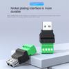 USB2.0 Connector Avoid Welding Plugs Type A Adapter Connector Jack USB Type A 4-Pin Male/Female Plug 4 Pin Screw Terminal Plug