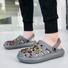 Summer Mens Garden Shoes  EVA Slippers Beach Shoes Casual Sandals Latex Slippers