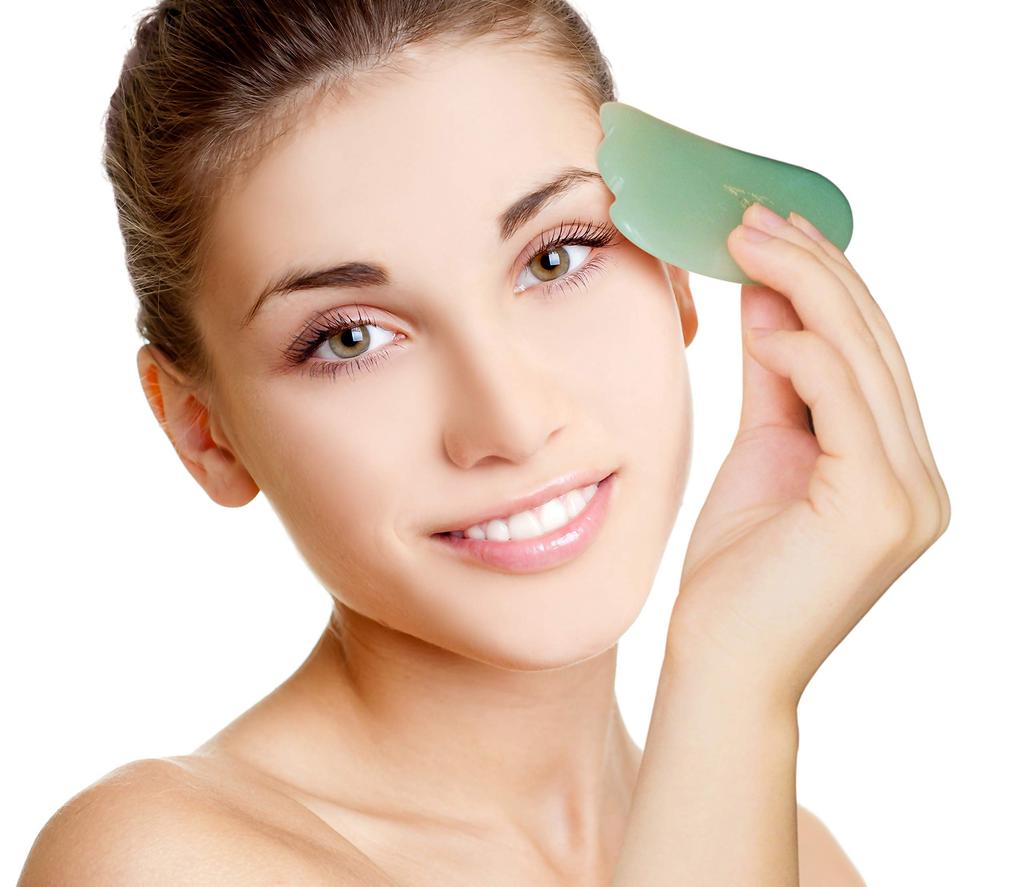 Natural Stone Gua Sha Guasha Plate Facial Massage Guasha Small Face Lift Up Face Massager Mina Heal -