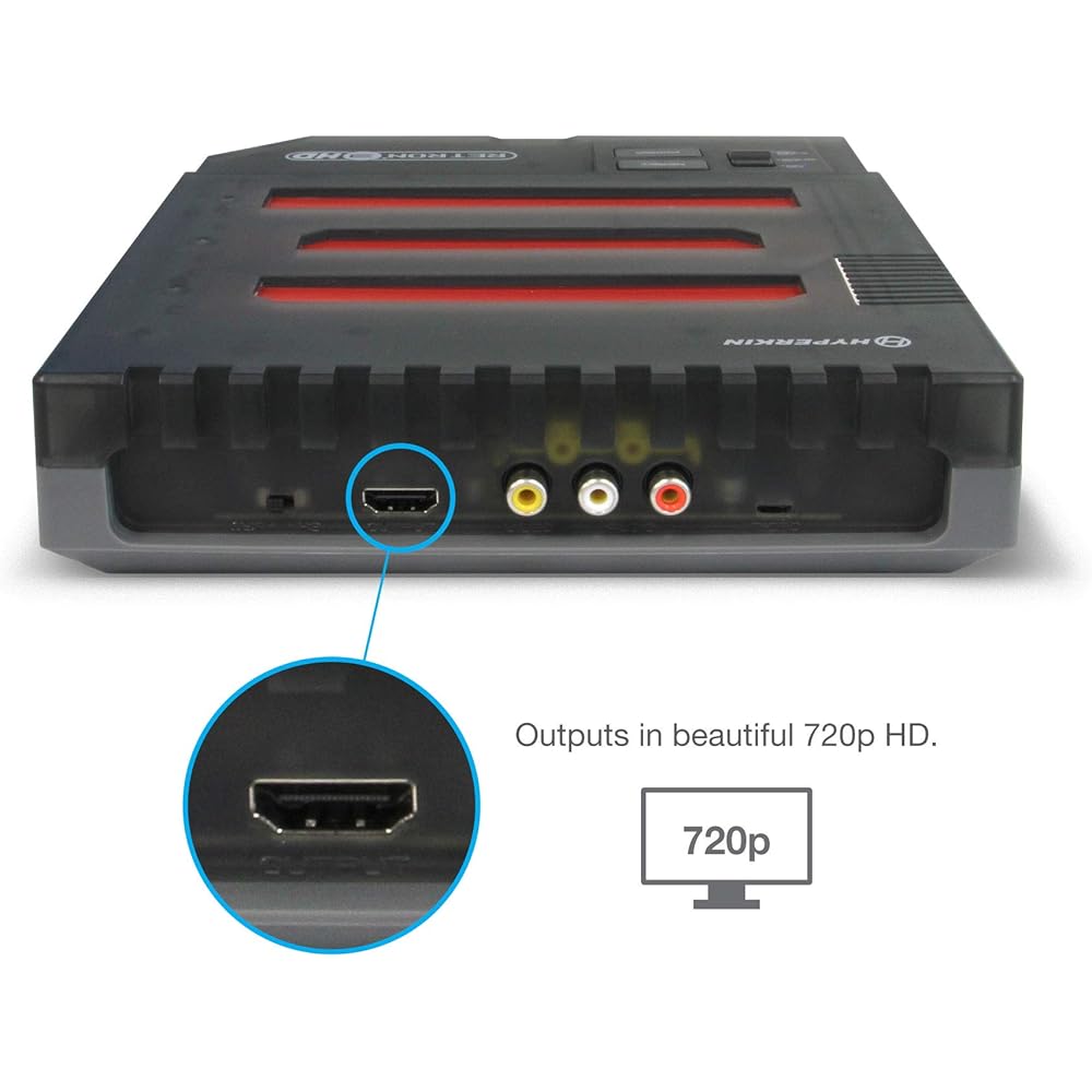 Hyperkin RetroN 3 HD 3-in-1 Retro-Spielekonsole für NES, Super Famicom und Genesis/Mega Drive (Weltraumschwarz) - Sega Genesis