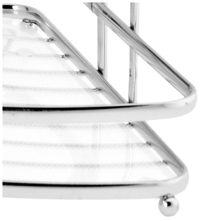 Blanca corner bathroom shower shelf chrome