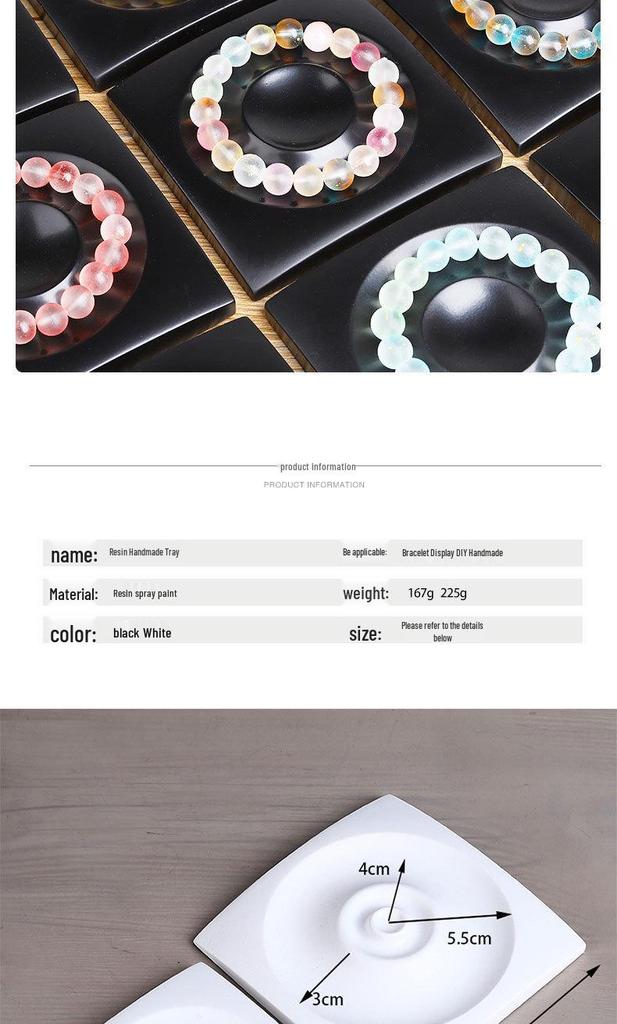 Beaded Bracelet Display & Storage Tray for Handmade DIY Crafts