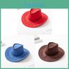 Western Cowboy Hat For Adults And Kids Sun Protection Stylish Summer Fashion Made Of Faux Leather