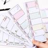Quality Weekly Planner Notebook Weekly Planning Pads Weekly Calendar Notepads Long-Lasting Random Pattern Style 40page