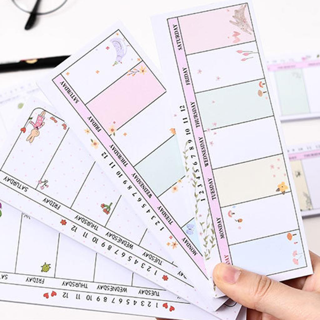 Quality Weekly Planner Notebook Weekly Planning Pads Weekly Calendar Notepads Long-Lasting Random Pattern Style 40page
