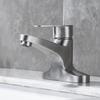 VEMUSE 304 Stainless Steel Dual-Handle Washbasin Faucet