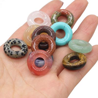 2 st Naturstenspärlor Halvädelsten lösa pärlor för smyckenstillverkning DIY Halsband Hänge Armband Örhängen Tillbehör