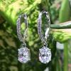 New Water Drop Pear Shaped Zircon Earrings For Women, High End, Personalized, Original Design, Short And Elegant Accessories