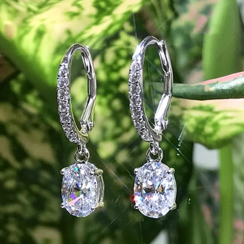 New Water Drop Pear Shaped Zircon Earrings For Women, High End, Personalized, Original Design, Short And Elegant Accessories