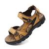 New Genuine Leather Men's Sandals Summer Outdoor Non-slip Hiking Trekking Shoes for Men Beach Slippers Casual Sneakers