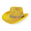 Women's Cowgirl Hat Stylish Rhinestone Design Sun Hat Wide Brim Western Cap for Party& Daily Life