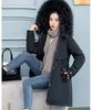 Manteau Long à capuche en fausse fourrure pour femme, doublure à grande poche, veste bouffante en coton rembourré, parka d'extérieur, pardessus 6 couleurs, hiver