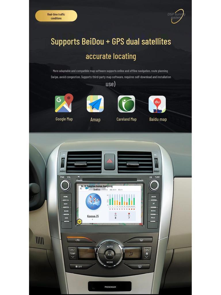 7 To 9-Inch Volkswagen Universal Car Navigation System with Button Controls, Android GPS All-in-One
