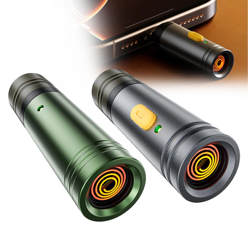 Portable Type-C Windproof Mini Cigarette Lighter Without Battery Metal Cigarette Lighter Intelligent Blow Air And Ignite