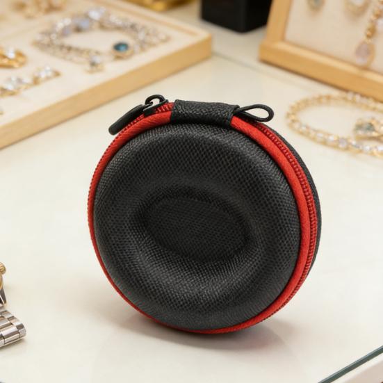 Einzelne Reiseuhr-Box Stoßfeste Uhrenaufbewahrungsbox Oxford-Gewebe Hartschalen-Uhrenschutz Anti-Rüttel-Box für 36-52mm Uhren und Smartwatches