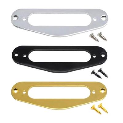 Einzelspulen-Metall-Humbucker-Tonabnehmerring Schutz-Dekorativer Metallrahmen für E-Gitarrenhals Verhindert Schäden