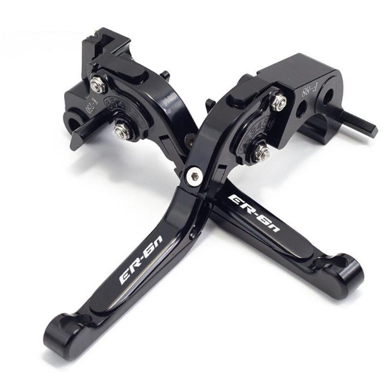 Adjustable Folding CNC Brake Clutch Levers Kawasaki Ninja 650 ER-6F ER-6N Aluminum Lever Set