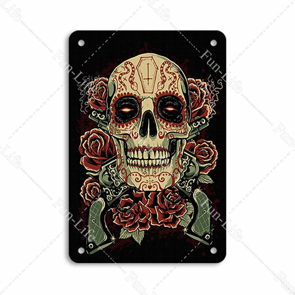 Easter Plaque Metal Tin Signs Shabby Chic Painting Poster Skeleton Vintage Wall Art Sticker Pub Bar Home Casino Decor 20x30 cm