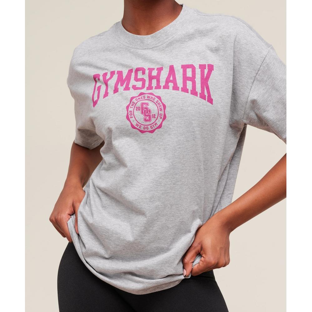 

Gymshark CollegiaTe Graphic T shirT lighT Grey Core Marl B3c4g Gbcn XXL