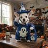 Adjustable Halloween Pet Ghost Costume Glow-in-the-Dark Full Body Jumpsuit  Photography