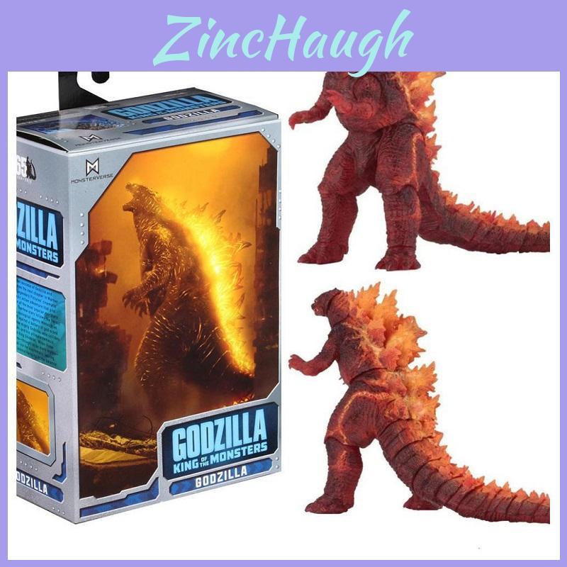 Figure d'azione dettagliate di Godzilla che brucia in materiale PVC con giunti flessibili