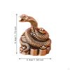 Brass Snake Statue Miniature Figurine Small Centerpiece Art Work Craft Animal Sculpture Desktop