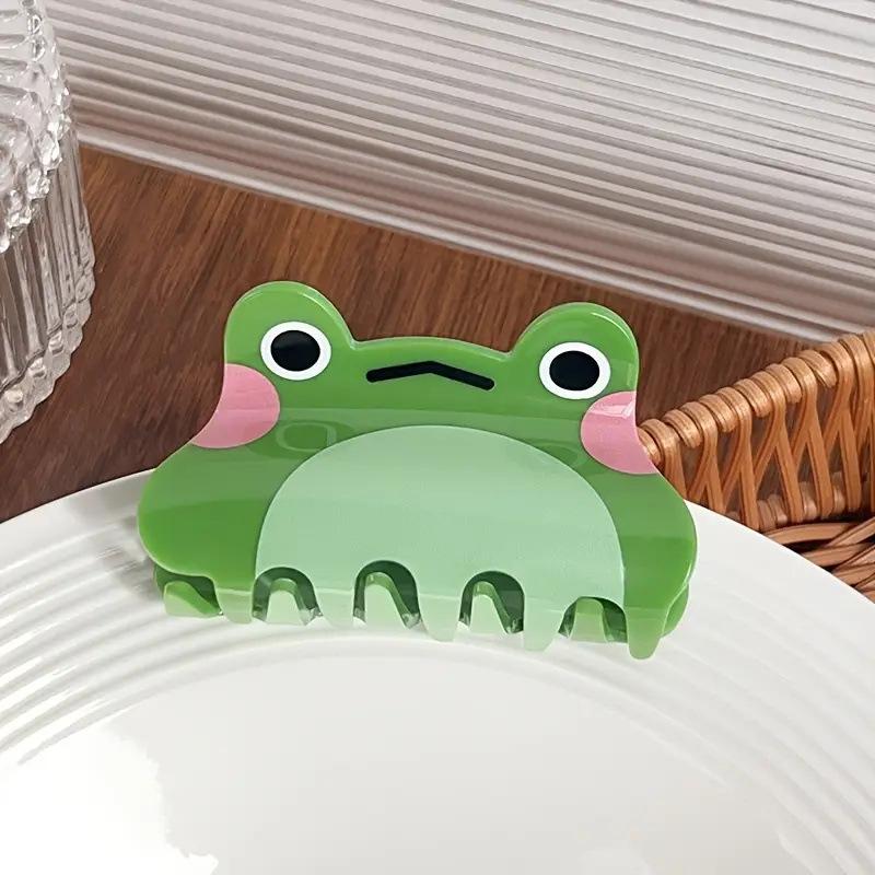 1 Stück simulierter Tiergreifer Acrylmaterial Frosch Haarspange täglich Pferdeschwanzspange Feiertagsparty Kopfschmuck Haarschmuck