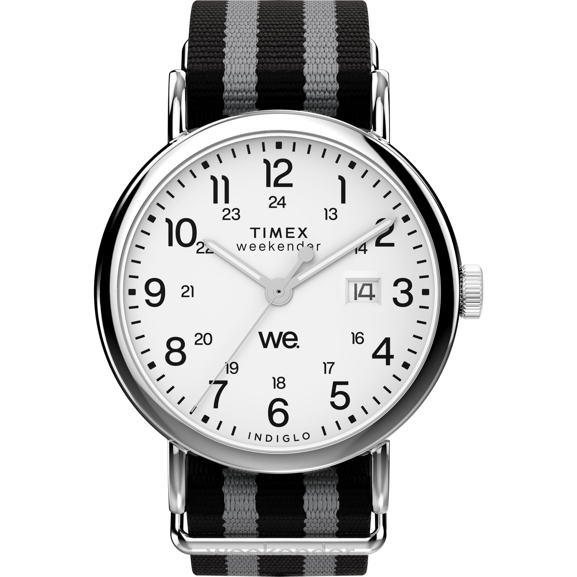 Timex Weekender Unisex Casual Watch 40mm Gray Silver-Tone White