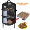 BBQ Izgara İçin Soğuk Duman Jeneratörü Odun Talaşı Dumanlama Kutusu Odun Tozu Sıcak ve Soğuk Sigara İçme Somon Et Pişirme Paslanmaz BBQ Aletleri